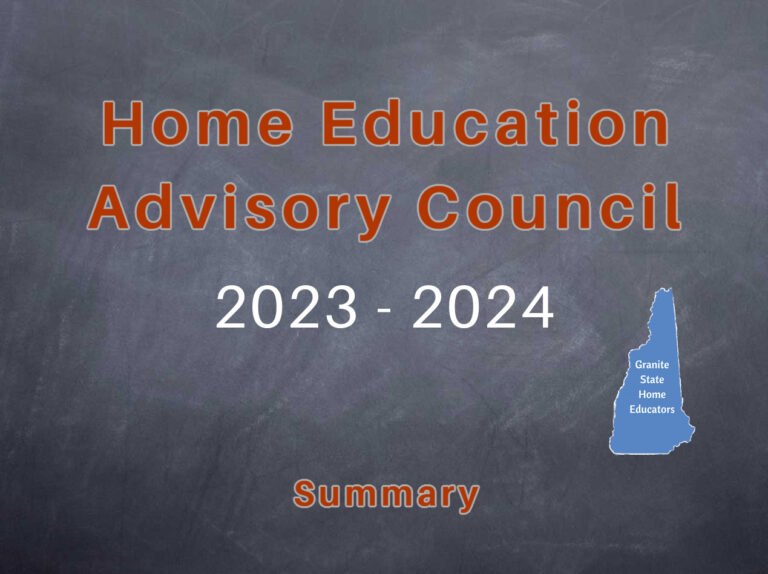 Homeschooling in NH Granite State Home Educators (GSHE)